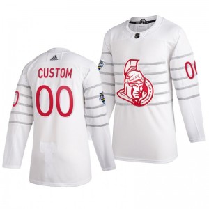 Ottawa Senators Custom 00 2020 NHL All-Star Game Authentic adidas White Jersey - Sale