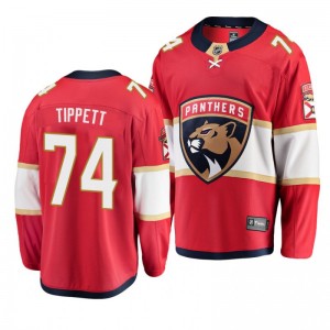 Panthers Owen Tippett #74 2019 Rookie Tournament Red Home Jersey - Sale