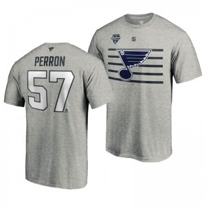 Blues David Perron 2020 NHL All-Star Game Steel Name and Number Men's T-shirt - Sale