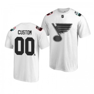 Blues Custom White 2019 NHL All-Star T-shirt - Sale