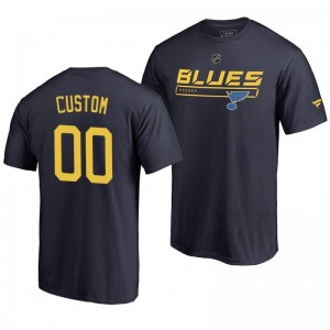 St. Louis Blues Custom Blue Rinkside Collection Prime Authentic Pro T-shirt - Sale
