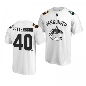 Canucks Elias Pettersson White 2019 NHL All-Star T-shirt - Sale