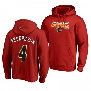 Rasmus Andersson Calgary Flames 2019 Stanley Cup Playoffs Bound Body Checking Pullover Hoodie Red - Sale