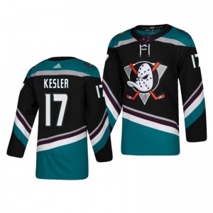 Ducks Ryan Kesler Adidas Authentic 25th Anniversary Black Alternate Jersey - Sale