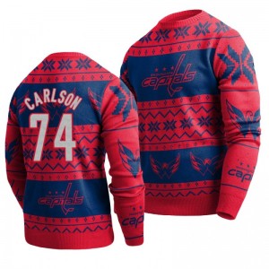 Capitals John Carlson Red 2019 Ugly Christmas Sweater - Sale