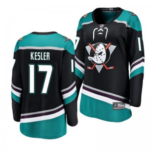 Women's Black Ducks Ryan Kesler Breakaway Player Fanatics Branded Alternate Jersey - Sale