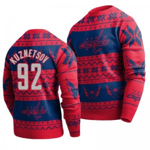 Capitals Evgeny Kuznetsov Red 2019 Ugly Christmas Sweater - Sale