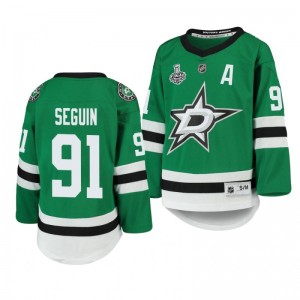 Youth Stars Tyler Seguin 2020 Stanley Cup Final Replica Player Home Kelly Green Jersey - Sale