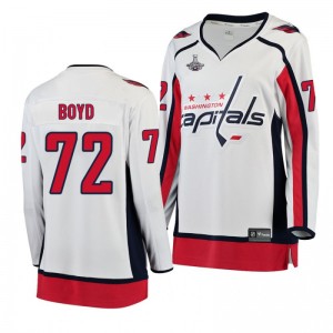 Travis Boyd Capitals Women's 2018 Stanley Cup Champions Away Jersey White - Sale