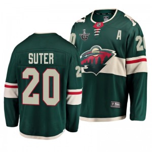 Wild Ryan Suter 2020 Stanley Cup Playoffs Home Green Jersey - Sale