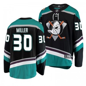 Youth Ryan Miller Ducks Black Alternate Breakaway Player Fanatics Branded Jersey - Sale