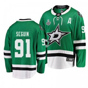 Men's Stars Tyler Seguin 2020 Stanley Cup Final Breakaway Player Home Green Jersey - Sale