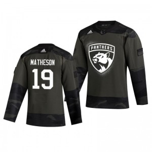 Mike Matheson 2019 Veterans Day Panthers Practice Authentic Jersey - Sale