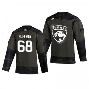 Mike Hoffman 2019 Veterans Day Panthers Practice Authentic Jersey - Sale