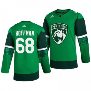 Panthers Mike Hoffman 2020 St. Patrick's Day Authentic Player Green Jersey - Sale
