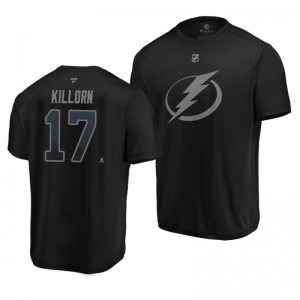 Alex Killorn Tampa Bay Lightning Black Performance Third Jersey Name and Number T-Shirt - Sale