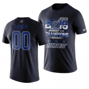Blues 2019 Stanley Cup Champions Performance Custom T-Shirt - Blue - Sale