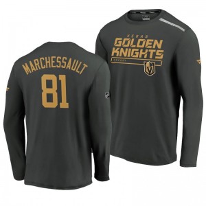 Golden Knights Jonathan Marchessault 2020 Authentic Pro Clutch Long Sleeve Gray T-Shirt - Sale
