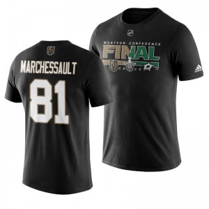 2020 Stanley Cup Playoffs Golden Knights Jonathan Marchessault Black Western Conference Final Matchup T-Shirt - Sale