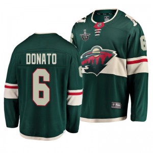 Wild Ryan Donato 2020 Stanley Cup Playoffs Home Green Jersey - Sale