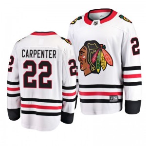 Ryan Carpenter Blackhawks White Breakaway Player Away Fanatics Branded Jersey - Sale
