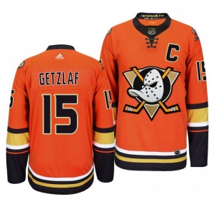 Ducks Ryan Getzlaf #15 Orange 2019-20 Third Alternate Authentic Jersey - Sale