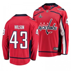 2018 Stanley Cup Champions Tom Wilson Capitals Red Breakaway Player Home Jersey - Sale
