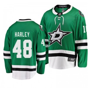 Stars 2019 NHL Draft Thomas Harley Breakaway Player Green Jersey - Sale