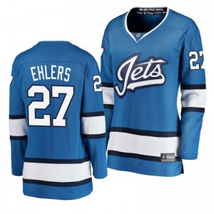 Women's Blue Jets Nikolaj Ehlers Fanatics Branded Breakaway Alternate Jersey - Sale