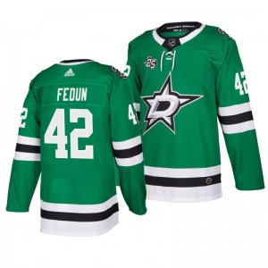 Taylor Fedun Stars Home Adidas Authentic Jersey Green - Sale