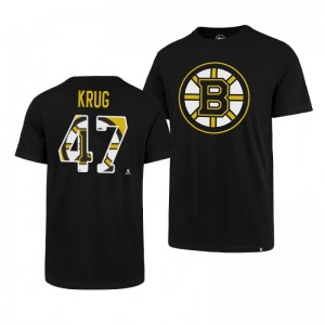 Bruins Torey Krug Super Rival Black Short Sleeve T-Shirt - Sale