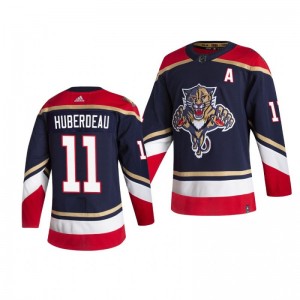 Jonathan Huberdeau Panthers Reverse Retro Navy Authentic Jersey - Sale