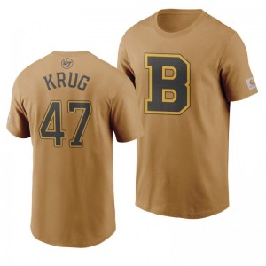Bruins Torey Krug Brown Vintage Carhartt X 47 Branded MVP T-Shirt - Sale