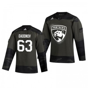 Evgenii Dadonov 2019 Veterans Day Panthers Practice Authentic Jersey - Sale