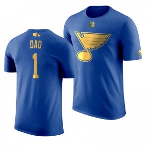 St. Louis Blues Dad Blues Royal T-Shirt - Sale