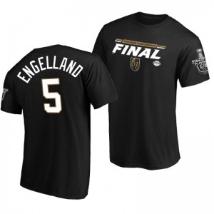Golden Knights Deryk Engelland Black 2020 Stanley Cup Playoffs Western Conference Final  Overdrive T-Shirt - Sale