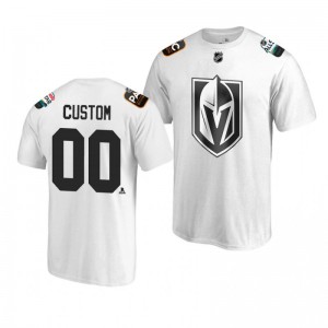 Golden Knights Custom White 2019 NHL All-Star T-shirt - Sale
