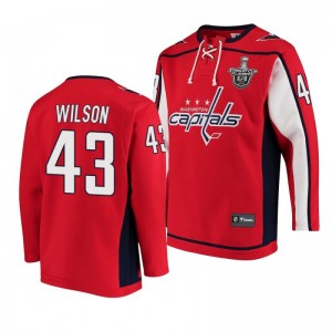 2020 Stanley Cup Playoffs Capitals Tom Wilson Jersey Hoodie Red - Sale