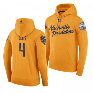 Nashville Predators Ryan Ellis 2020 Winter Classic Yellow Team Logo Hoodie - Sale