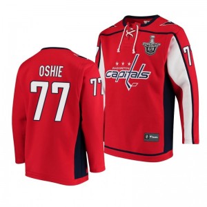 2020 Stanley Cup Playoffs Capitals T. J. Oshie Jersey Hoodie Red - Sale