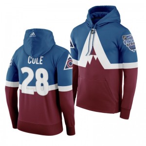 Men's Ian Cole Avalanche 2020 NHL Stadium Series Authentic Adidas Hoodie Burgundy