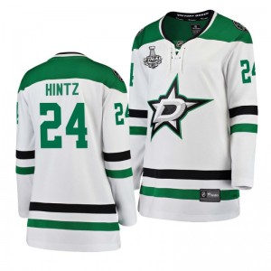 Women Stars Roope Hintz 2020 Stanley Cup Final Bound Away Player White Jersey - Sale