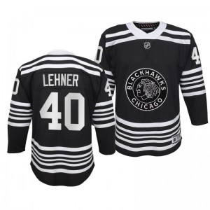 Robin Lehner Chicago Blackhawks 2019-20 Alternate Player Black Premier Jersey - Youth - Sale
