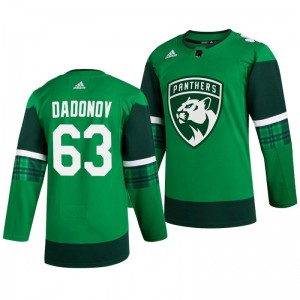 Panthers Evgenii Dadonov 2020 St. Patrick's Day Authentic Player Green Jersey - Sale