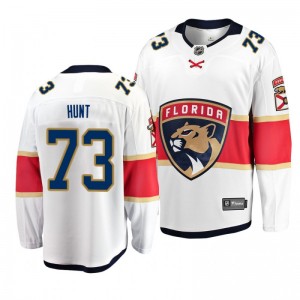Panthers Dryden Hunt White 2019 Away Breakaway Player Jersey - Sale