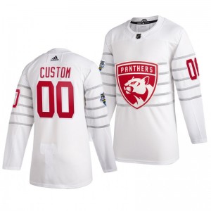 Florida Panthers Custom 00 2020 NHL All-Star Game Authentic adidas White Jersey - Sale
