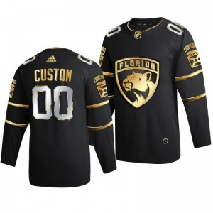 Panthers Custom Black 2021 Golden Edition Limited Authentic Jersey - Sale