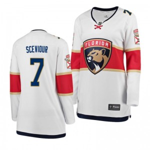 Panthers Colton Sceviour Breakaway Player Away White Women's Alternate Jersey - Sale