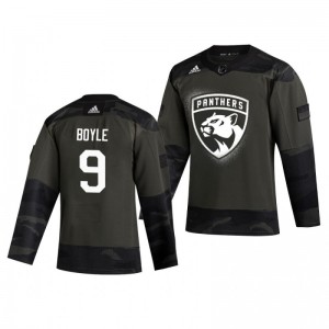 Brian Boyle 2019 Veterans Day Panthers Practice Authentic Jersey - Sale