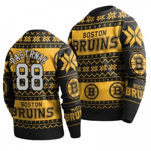 Bruins David Pastrnak Black 2019 Ugly Christmas Sweater - Sale